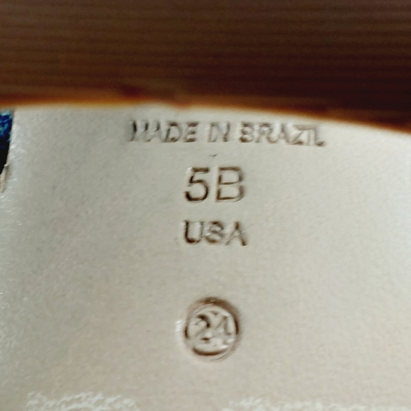 NEW Schutz Callie Blue Velvet Crossover Heeled Mule Sandals F653 - Picture 11 of 12